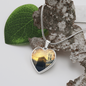 Luxury graphic heart necklace