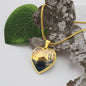 Luxury graphic heart necklace