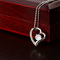 Collier d'amour éternel avec carte sans message