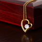 Collier d'amour éternel avec carte sans message
