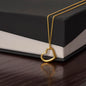 Collier coeur délicat avec carte sans message