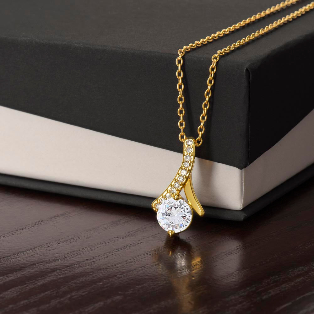 Alluring Beauty Necklace with No Message Card 
