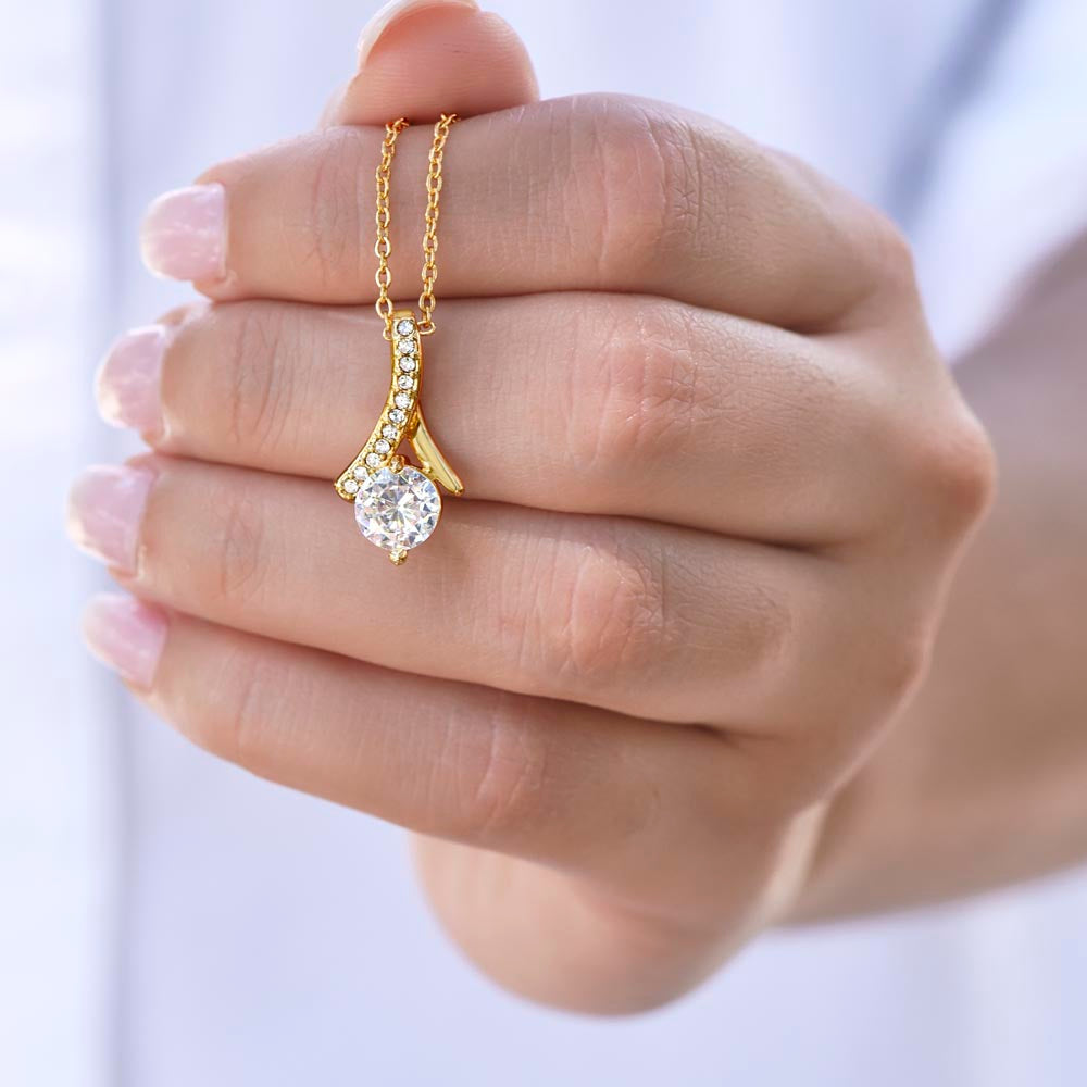Alluring Beauty Necklace with No Message Card 